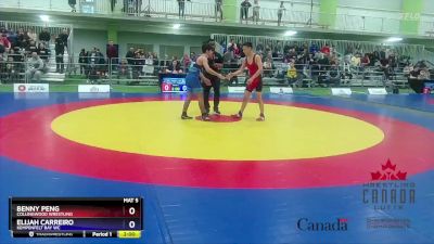 60kg Champ. Round 1 - Benny Peng, Collingwood Wrestling vs Elijah Carreiro, Kempenfelt Bay WC