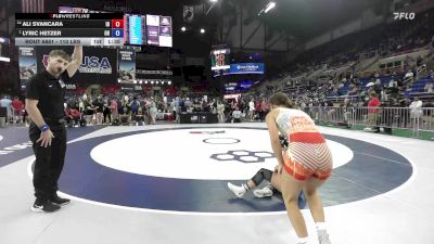 110 lbs Cons. Sub-semis - Ali Svancara, ID vs Lyric Hetzer, OH