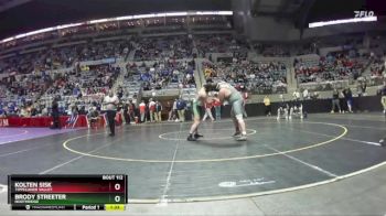 285 lbs Champ. Round 1 - Kolten Sisk, Tippecanoe Valley vs Brody Streeter, Northridge