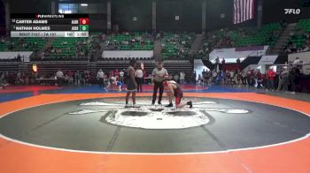 7A 157 lbs Cons. Round 1 - Nathan Holmes, James Clemens HS vs Carter Adams, Albertville