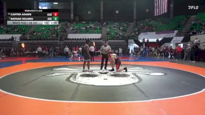 7A 157 lbs Cons. Round 1 - Nathan Holmes, James Clemens HS vs Carter Adams, Albertville