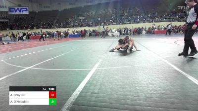 140 lbs Round Of 32 - Addyson Bray, Yukon vs Addison DiNapoli, Sand Springs HS