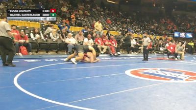 285 Class 2 lbs Champ. Round 1 - Gabriel Casteblanco, Cardinal Ritter vs Lucas Jackson, St. James