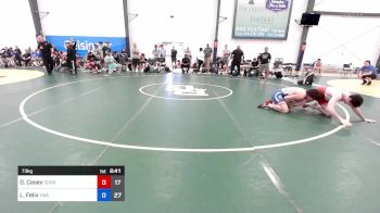 73 kg 5th Place - Declan Casey, Doughboy vs Luca Felix, Felix Wrestling Academy