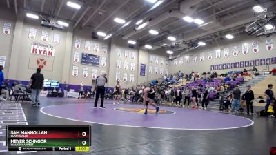 132 lbs Cons. Round 5 - Sam Manhollan, Clarksville vs Meyer Schnoor, Waukesha West