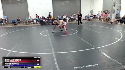 110 lbs Placement Matches (16 Team) - Thomas Potsko, Pennsylvania Red vs Xavier Mance, Georgia