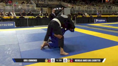 Nicholas James Earl Leadbetter vs Kirk A Simmonds 2025 Pan Jiu Jitsu IBJJF Championship