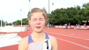 Allie Ostrander reacts to running 9:38 steeple, has only run three times since NCAAs
