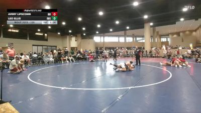 120 lbs Cons. Semi - Avery Lipscomb, Woodland Wrestling vs Leo Ellis, Rabbit Wrestling Club