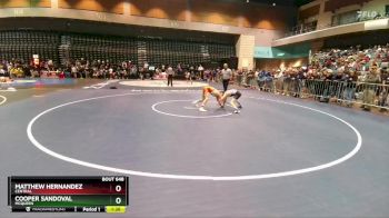 106 lbs Champ. Round 2 - Matthew Hernandez, Central vs Cooper Sandoval, Mcqueen