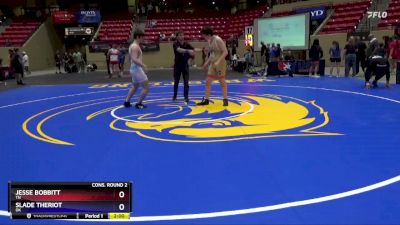 190 lbs Cons. Round 2 - Jesse Bobbitt, TN vs Slade Theriot, OK