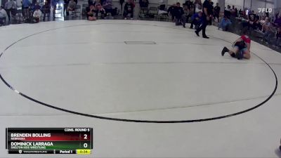 160 lbs Cons. Round 5 - Brenden Bolling, Nebraska vs Dominick Larraga, Shelton Kids Wrestling