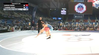 132 lbs Cons. Rd Of 32 - Carson Owens, Missouri vs Gabriel Roehl, Minnesota