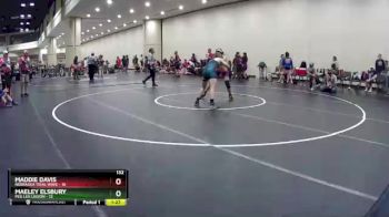 132 lbs Round 4 (10 Team) - Maddie Davis, Nebraska Tidal Wave vs Maeley Elsbury, Peg Leg Legion