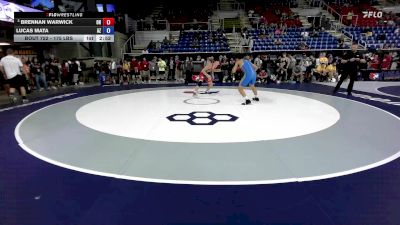 175 lbs Champ. Rd Of 128 - Brennan Warwick, OH vs Lucas Mata, AZ