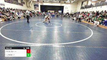 138 lbs 3rd Place - Adam St. Cyr, Lincoln Academy vs Josiah Miller, Mt. View