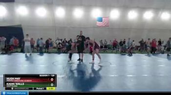 129 lbs Prelim - Kadin Walls, Unattached vs Hugh May, Prodigy Wrestling Academy