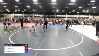 73 lbs Semifinal - Kale Elledge, Lions Wr Ac vs Tristan Ginther, Lemmon/McIntosh Cowboys