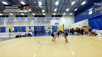 120 lbs Cons. Round 2 - Worthington Darian, West Boca Raton Community High School vs Preston Williams, Olympic Heights