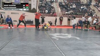145_B lbs 7th Place - Brady Valentine, New Brighton vs Killian McMahon, Shaler