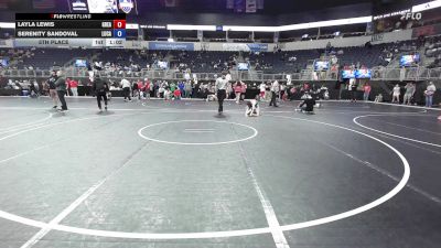 96.6-106 lbs 5th Place - Layla Lewis, Greater Heights vs Serenity Sandoval, Lucas Wrestling Club