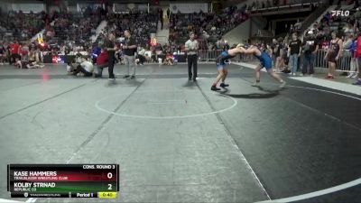 150 lbs Cons. Round 3 - Kolby Strnad, Republic Co vs Kase Hammers, Trailblazer Wrestling Club