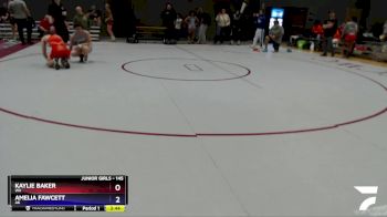 145 lbs 5th Place Match - Kaylie Baker, WA vs Amelia Fawcett, AK