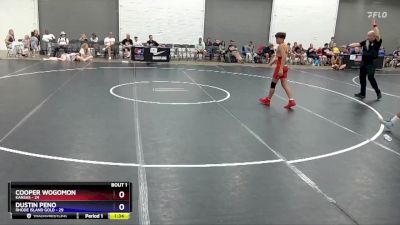 130 lbs Round 1 (6 Team) - Cooper Wogomon, Kansas vs Dustin Peno, Rhode Island Gold