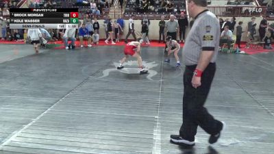 85_B lbs Semifinal - Brock Morgan, Trinity vs Kole Wasser, Nazareth