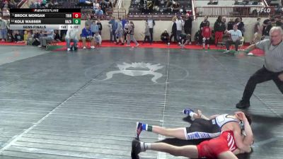 85_B lbs Semifinal - Brock Morgan, Trinity vs Kole Wasser, Nazareth