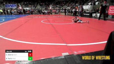 40 lbs Quarterfinal - Coraline Sierra, MANTANONA-TC vs Blakely Torix, Sperry Wrestling Club