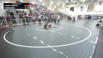 113 lbs Cons. Round 4 - Joseph Gonzalez, Highland vs Slade Hanes, La Quinta/LQ