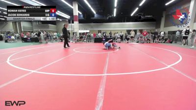 126 lbs Quarterfinal - Roman Estes, Coppell High School Wrestling vs Jacob Edwards, X-CLUSIVE Wrestling