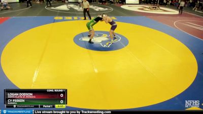 Cons. Round 1 - Logan Dodson, North Platte St. Patrick`s vs Cy Feeken, Burwell