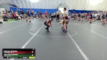 72 lbs Round 4 (8 Team) - Collin Artman, Ohio Gold 24k vs Peyton Hannah, Phoenix WC
