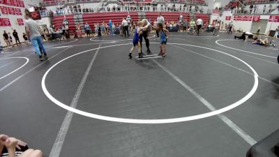 40 lbs Quarterfinal - Caelan Newcomb, Noble Takedown Club vs Christian Sweat, Division Bell Wrestling