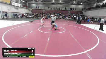 190 lbs Quarterfinal - Trenton Blomquist, Yuma Catholic vs Micah Chaplin, Safford