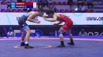 61 kg 1/8 Final - Meiryu Akamine, Japan vs Omar Gazashvili, Georgia