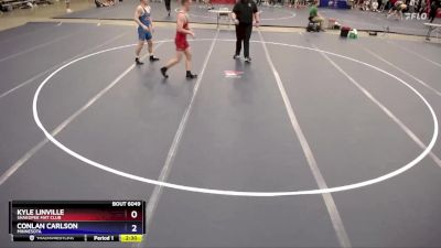 157 lbs Quarterfinal - Kyle Linville, Shakopee Mat Club vs Conlan Carlson, Minnesota