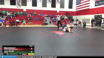 285 lbs Quarterfinal - Tate Miller, AGWSR vs Reid Huntley, Clarion-Goldfield-Dows