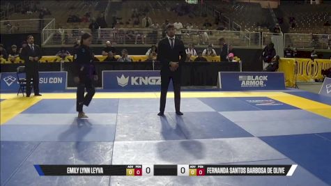 Emily Lynn Leyva vs Fernanda Santos Barbosa De Olive 2025 Pan Jiu Jitsu IBJJF Championship