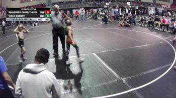 56 lbs 1st Place Match - Maverick Carruthers, St Paul Youth Wrestling vs Cole Sherry, Gretna Youth Wrestling Club