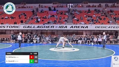 215 lbs Semifinal - Oscar Williams, Edmond North vs Austin Quandt, Delbarton High School