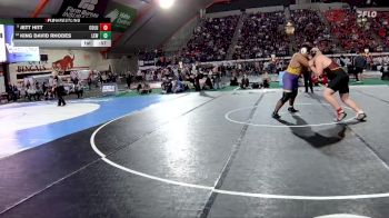 5A 285 lbs Cons. Round 1 - King David Rhodes, Lewiston vs Jett Hitt, Columbia