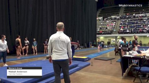 Maleah Anderson - Women's Group, Twin City Twisters - 2021 Women's Xcel Region 4 Championships
