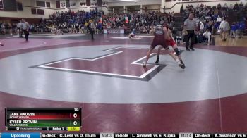 113 lbs Quarterfinal - Jake Haugse, Mount Vernon vs Kyler Provin, Williamsburg