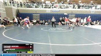 235 lbs Round 1 - Zachary Gesford, Unattached vs Corbin Black, PWC