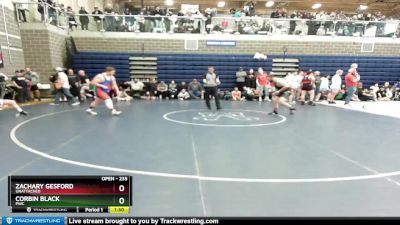 235 lbs Round 1 - Zachary Gesford, Unattached vs Corbin Black, PWC