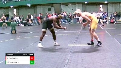 197 lbs Semifinal - Demond Harrison, Albion College vs Luke Cochran, Central Michigan