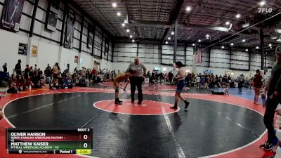 138 lbs Finals (4 Team) - Matthew Kaiser, PIT BULL WRESTLING ACADEMY vs Oliver Hanson, NORTH CAROLINA WRESTLING FACTORY